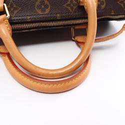 Louis Vuitton Speedy 30 Monogram Handbag Bag Coated Canvas Leather Women's Brown M41526