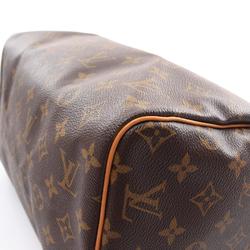 Louis Vuitton Speedy 30 Monogram Handbag Bag Coated Canvas Leather Women's Brown M41526