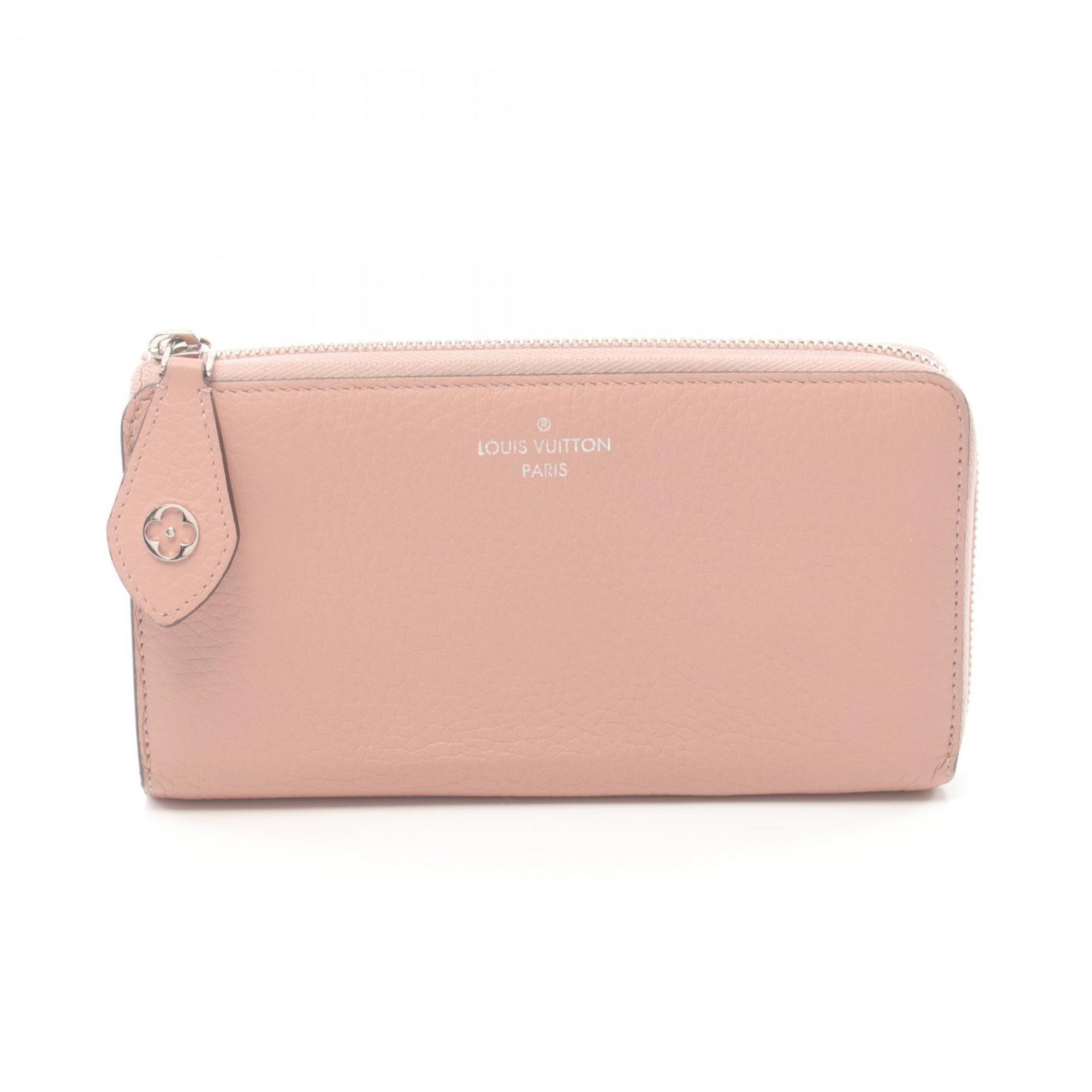 Louis Vuitton LOUIS VUITTON Portefeuille Comet Magnolia L-shaped long wallet Taurillon leather Women's Pink M63103