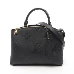 LOUIS VUITTON Petit Palais PM Handbag Bag Leather Monogram Empreinte Women's Black M58916