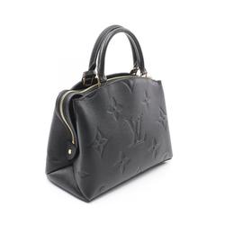 LOUIS VUITTON Petit Palais PM Handbag Bag Leather Monogram Empreinte Women's Black M58916