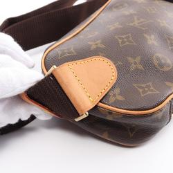 Louis Vuitton LOUIS VUITTON Pochette Ganju Waist Bag Body Coated Canvas Leather Monogram Men's Women's Brown M51870