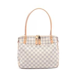 Louis Vuitton Figeli PM Shoulder Bag Coated Canvas Leather Damier Azur Women's White N41176