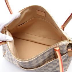 Louis Vuitton Figeli PM Shoulder Bag Coated Canvas Leather Damier Azur Women's White N41176