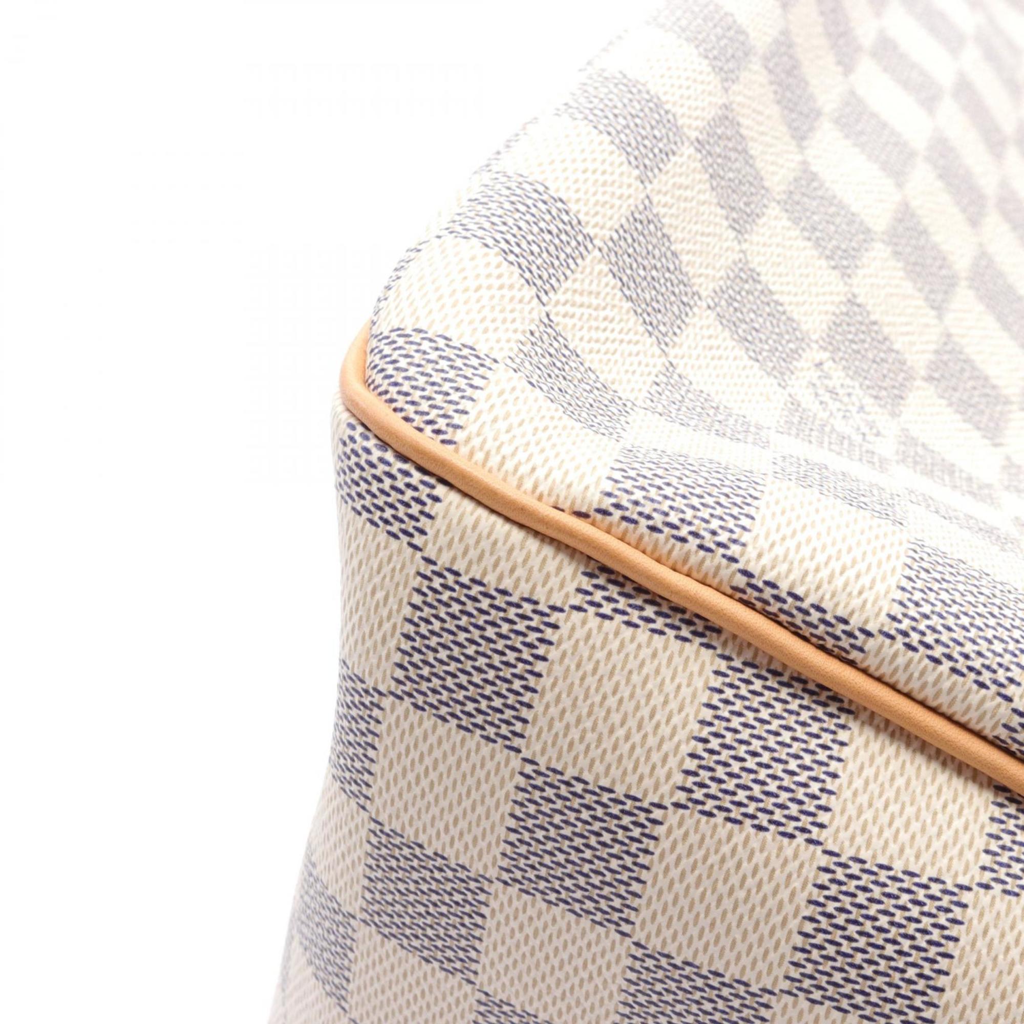 Louis Vuitton Figeli PM Shoulder Bag Coated Canvas Leather Damier Azur Women's White N41176