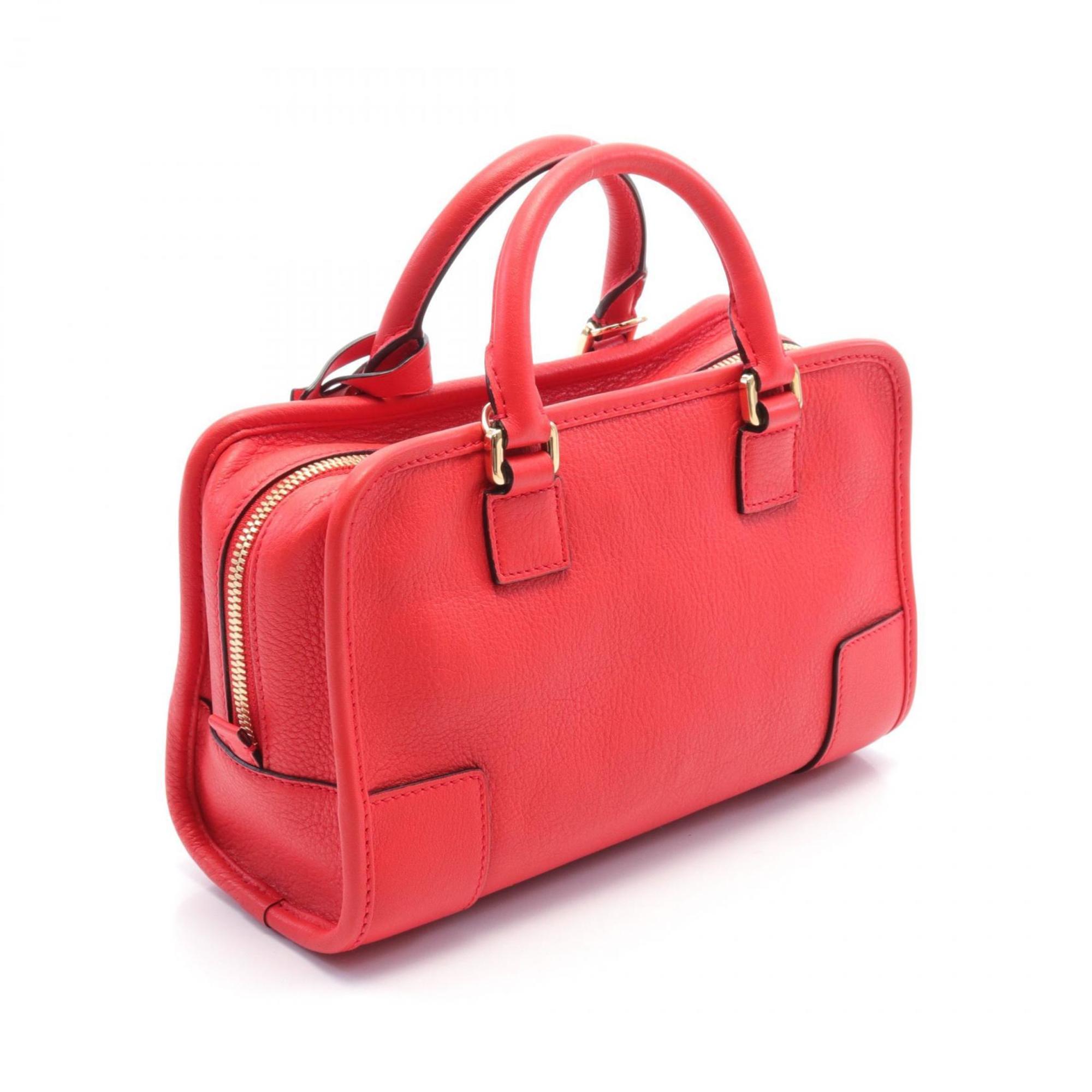 LOEWE Amazona 23 Handbag Bag Leather Women's Red 352.30.N71