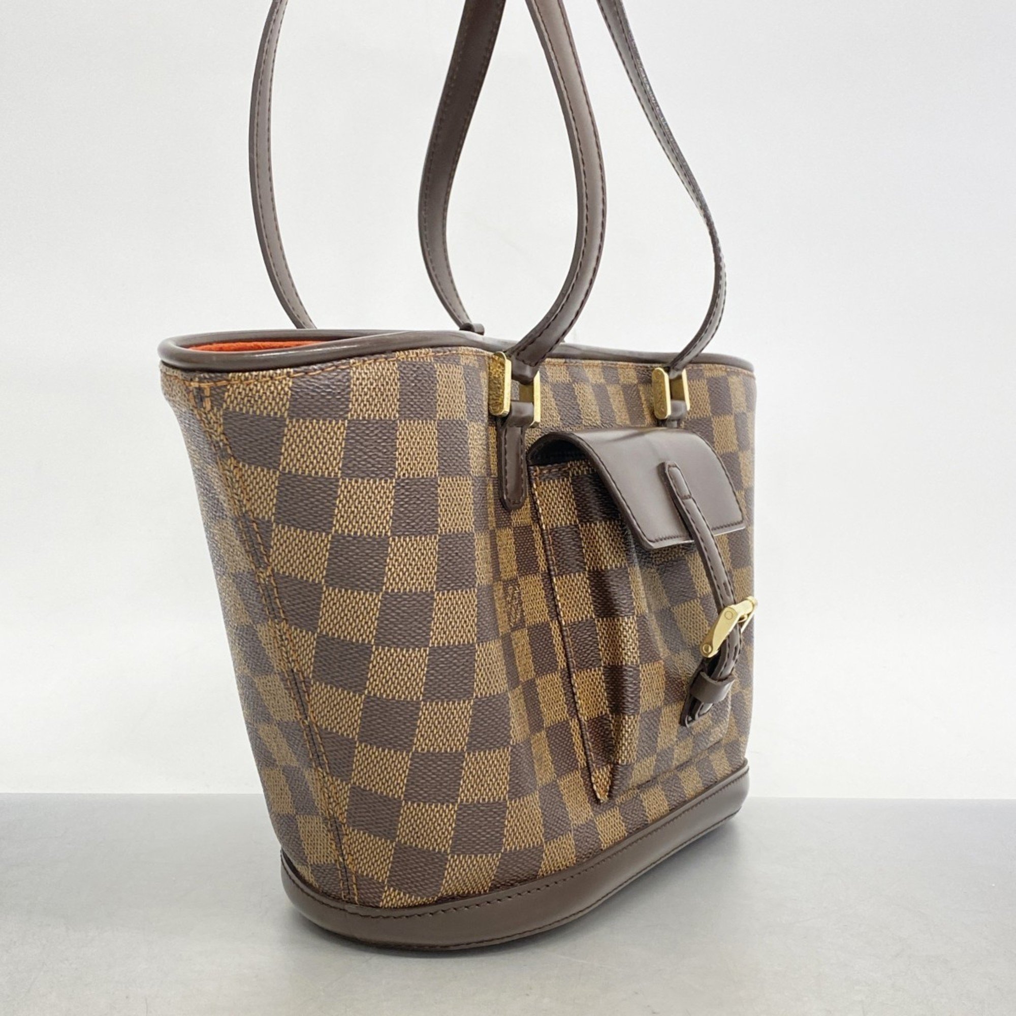 Louis Vuitton Handbag Damier Manosque PM N51121 Ebene Ladies