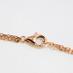 Cartier Necklace Love Circle 1PD Diamond K18PG Pink Gold Ladies