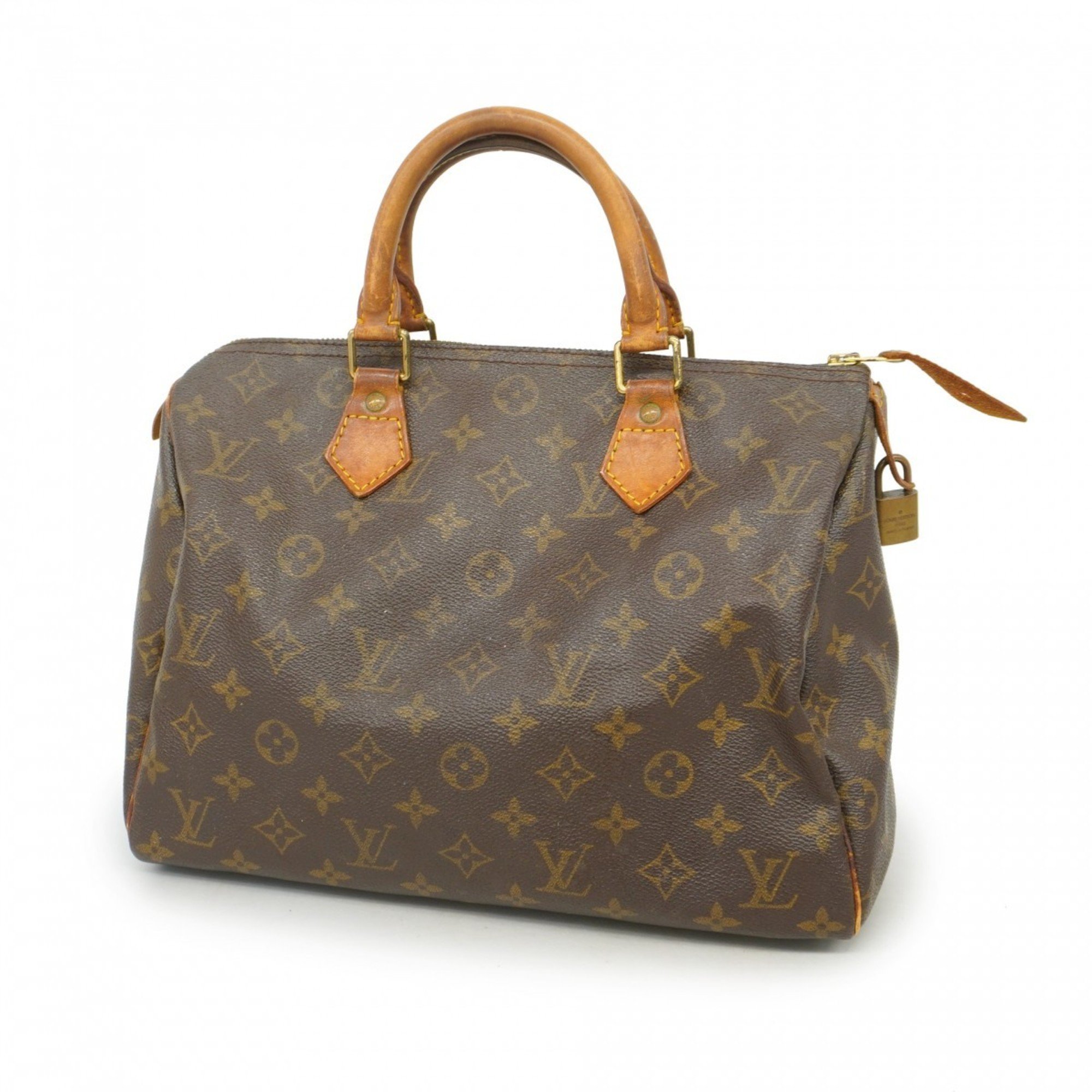 Louis Vuitton Handbag Monogram Speedy 30 M41108 Brown Ladies