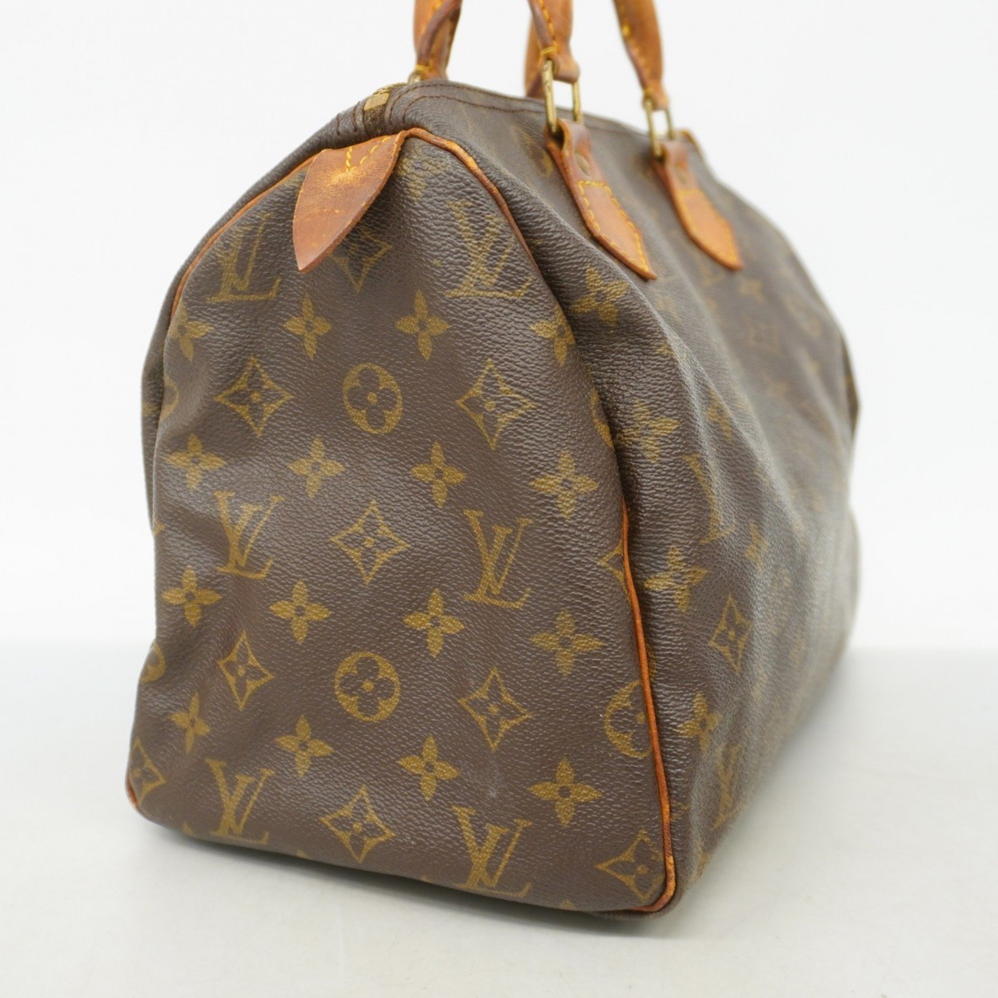 Louis Vuitton Handbag Monogram Speedy 30 M41108 Brown Ladies