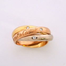 Cartier Ring Trinity #54 3PD Diamond K18YG Yellow Gold K18WG White K18PG Pink Ladies