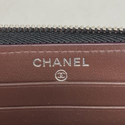 Chanel Wallet Matelasse Caviar Skin Black Women's