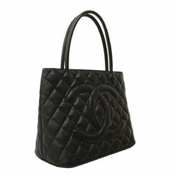 Chanel Tote Bag Reproduction Caviar Skin Black Women's