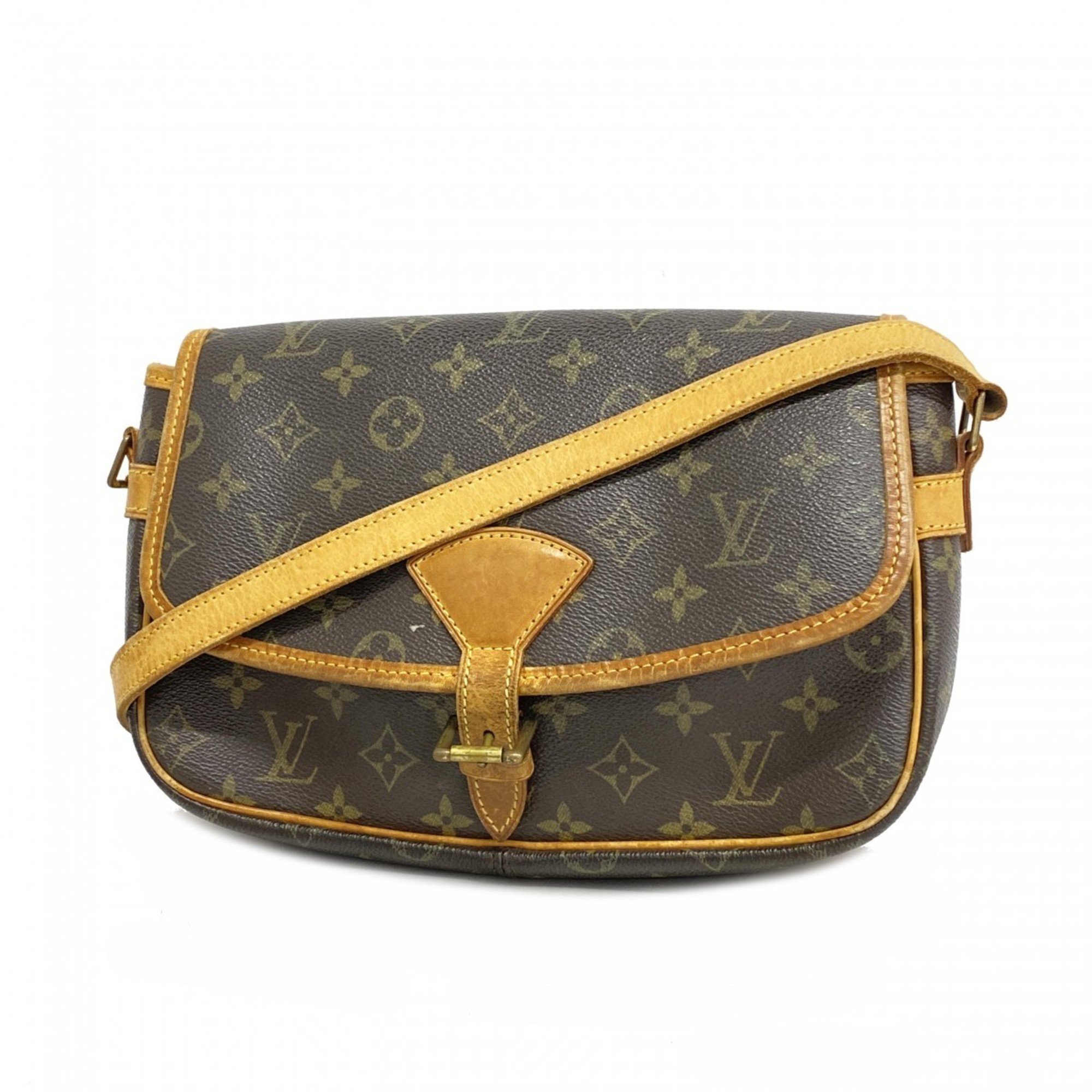 Louis Vuitton Shoulder Bag Monogram Sologne M42250 Brown Ladies