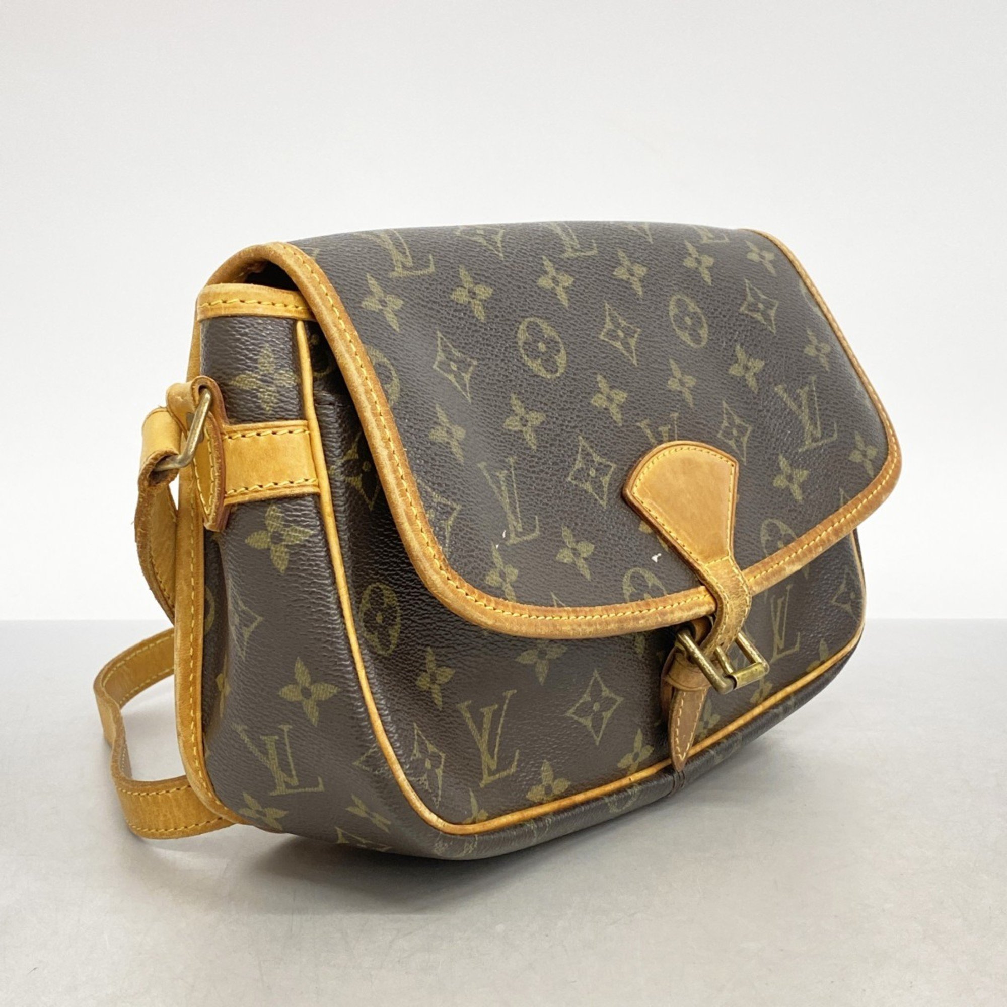 Louis Vuitton Shoulder Bag Monogram Sologne M42250 Brown Ladies