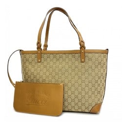 Gucci Tote Bag GG Canvas 247209 Brown Women's