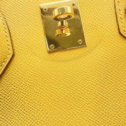 Hermes Birkin 35 Yellow Cushvel □D stamp HERMES handbag