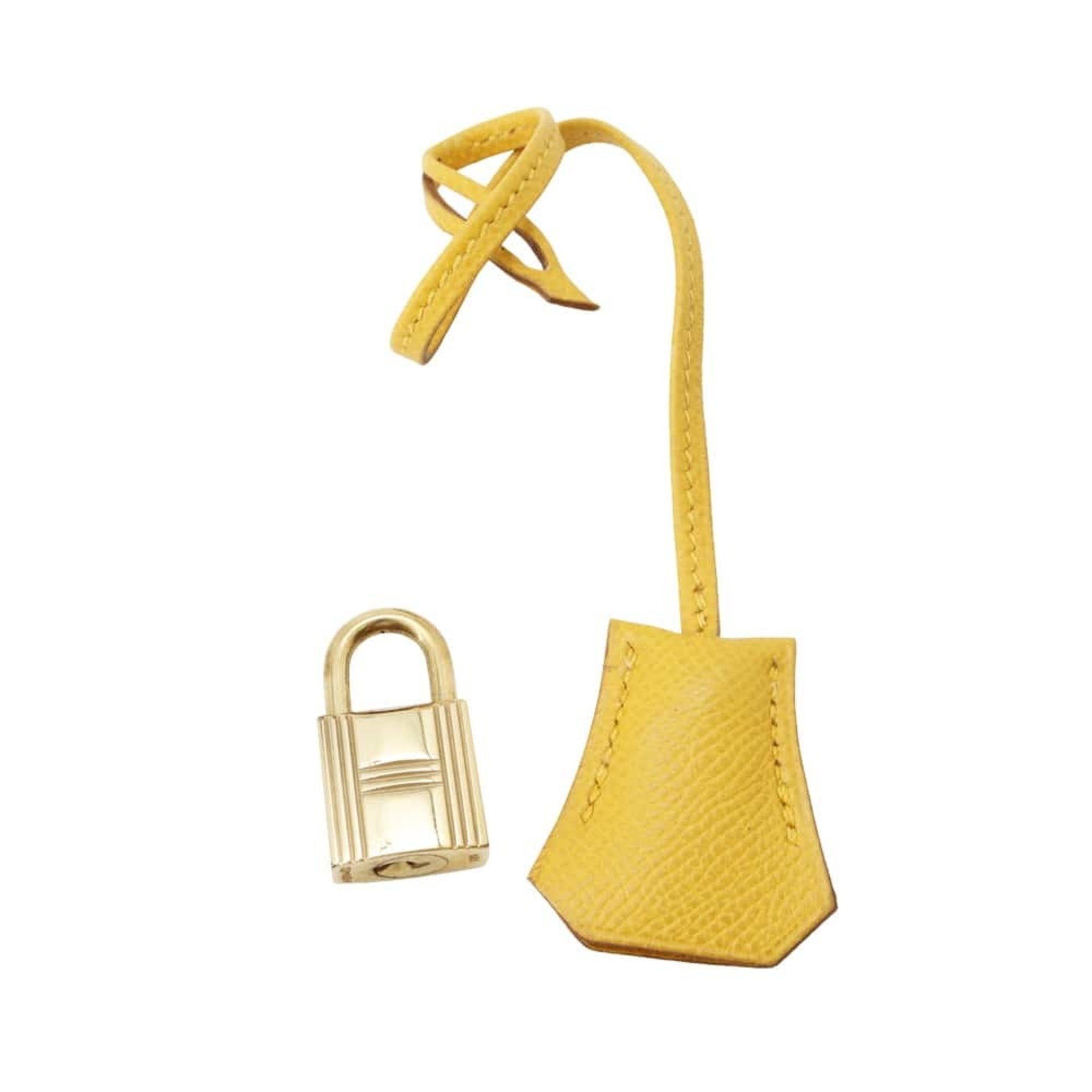 Hermes Birkin 35 Yellow Cushvel □D stamp HERMES handbag