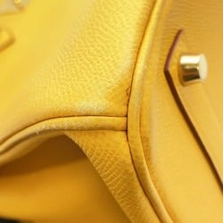 Hermes Birkin 35 Yellow Cushvel □D stamp HERMES handbag