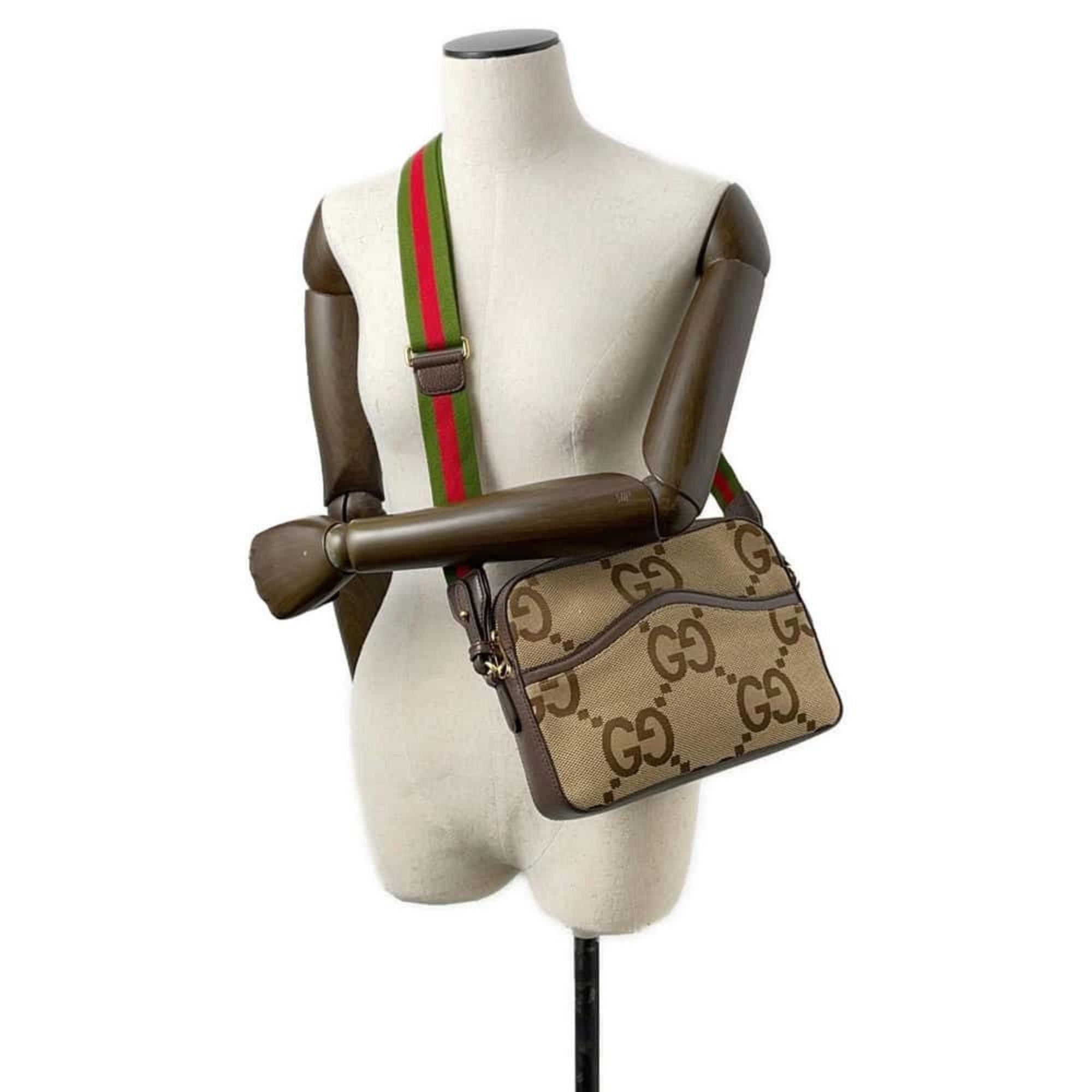 Gucci Shoulder Bag Jumbo GG Canvas 675891 GUCCI