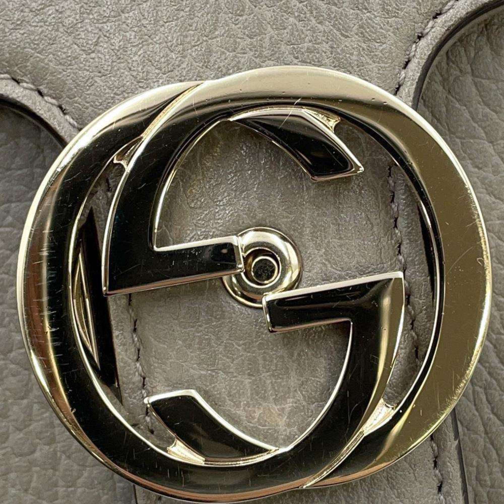 Gucci Chain Shoulder Bag Interlocking G Leather 510304 GUCCI