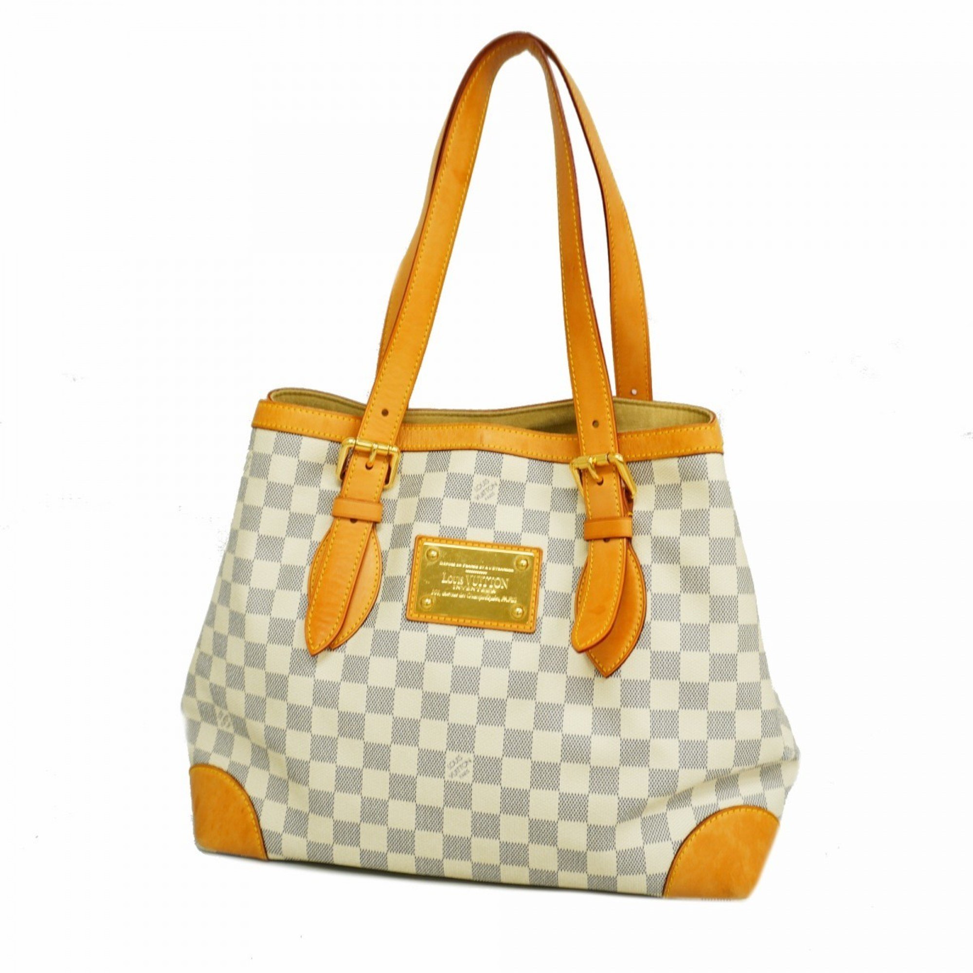 Louis Vuitton Tote Bag Damier Azur Hampstead MM N51206 White Women's