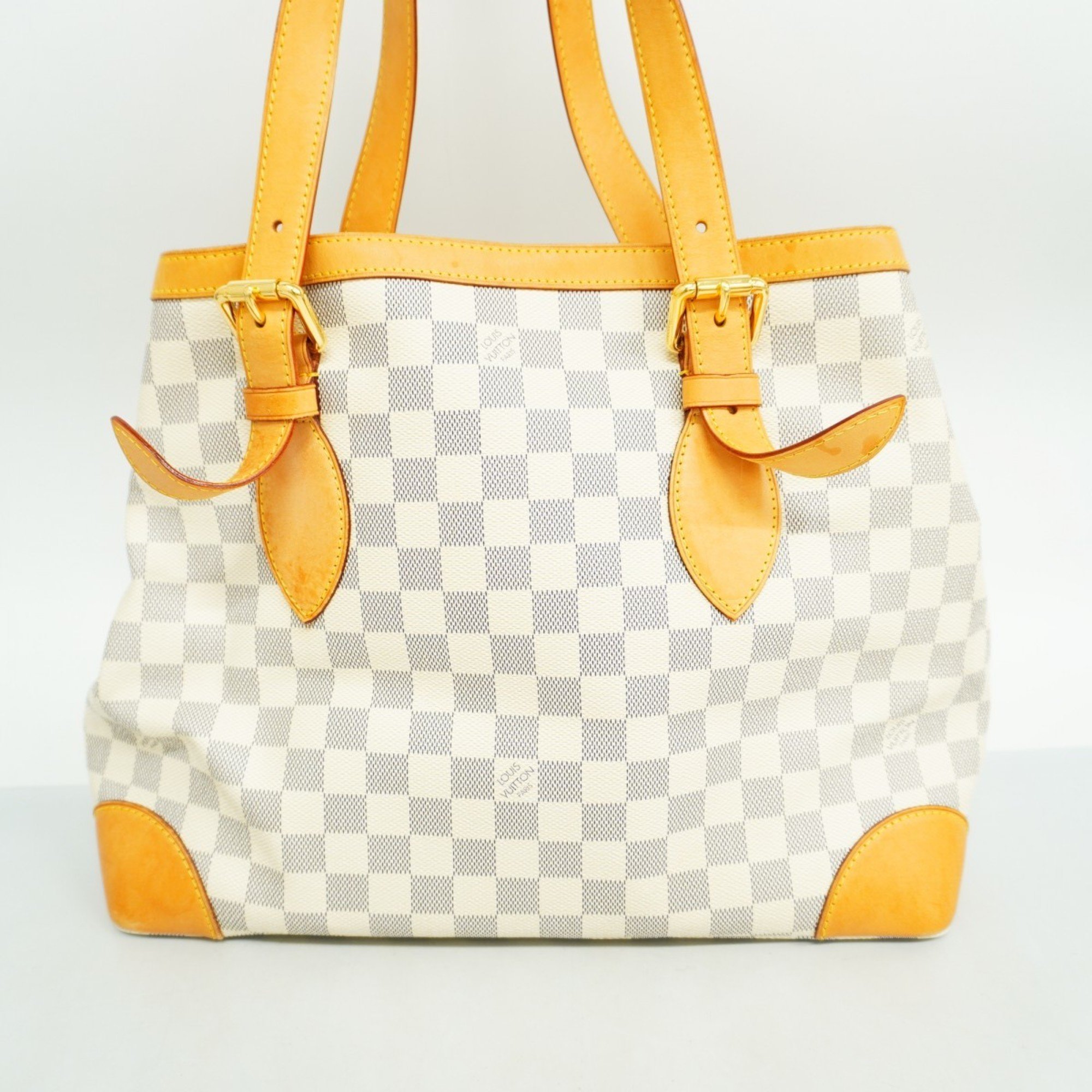 Louis Vuitton Tote Bag Damier Azur Hampstead MM N51206 White Women's