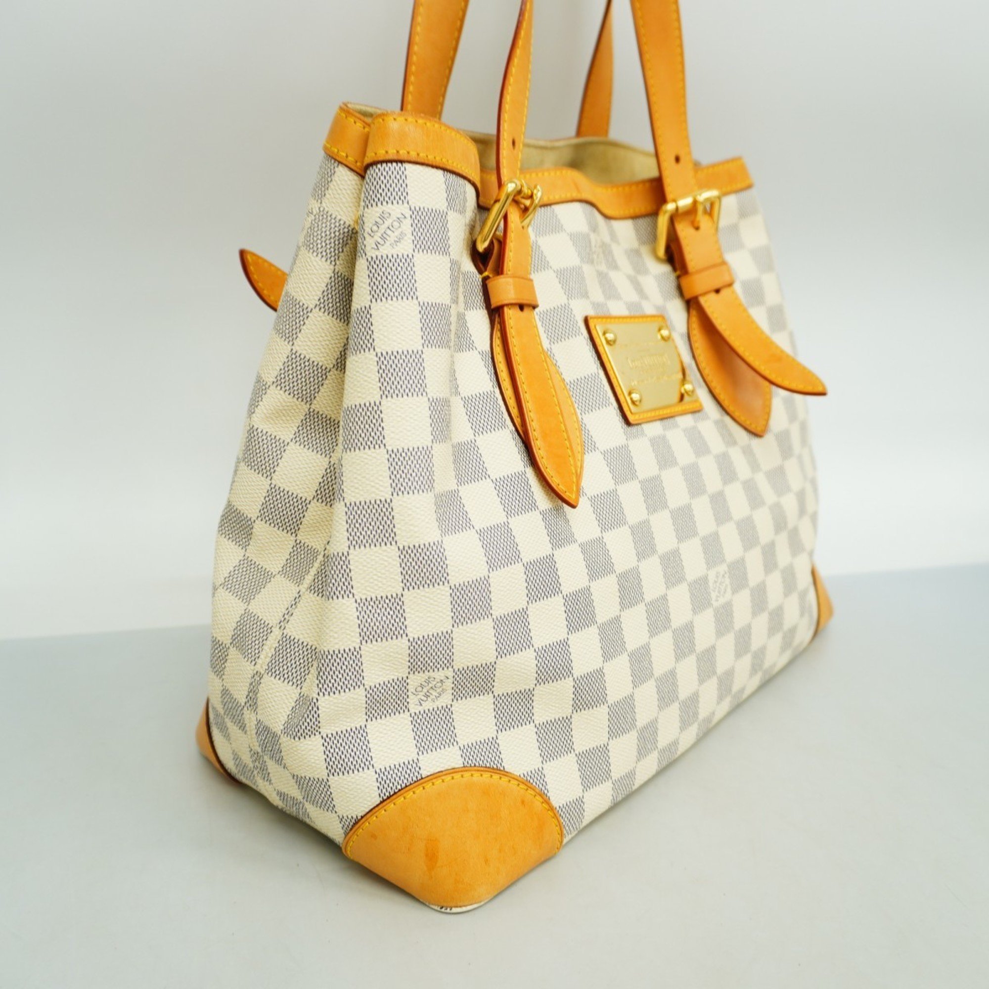 Louis Vuitton Tote Bag Damier Azur Hampstead MM N51206 White Women's