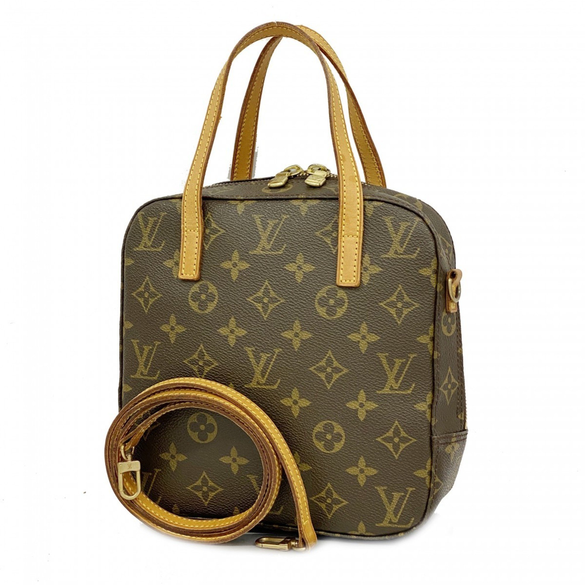 Louis Vuitton handbag Monogram Spontini M47500 brown ladies