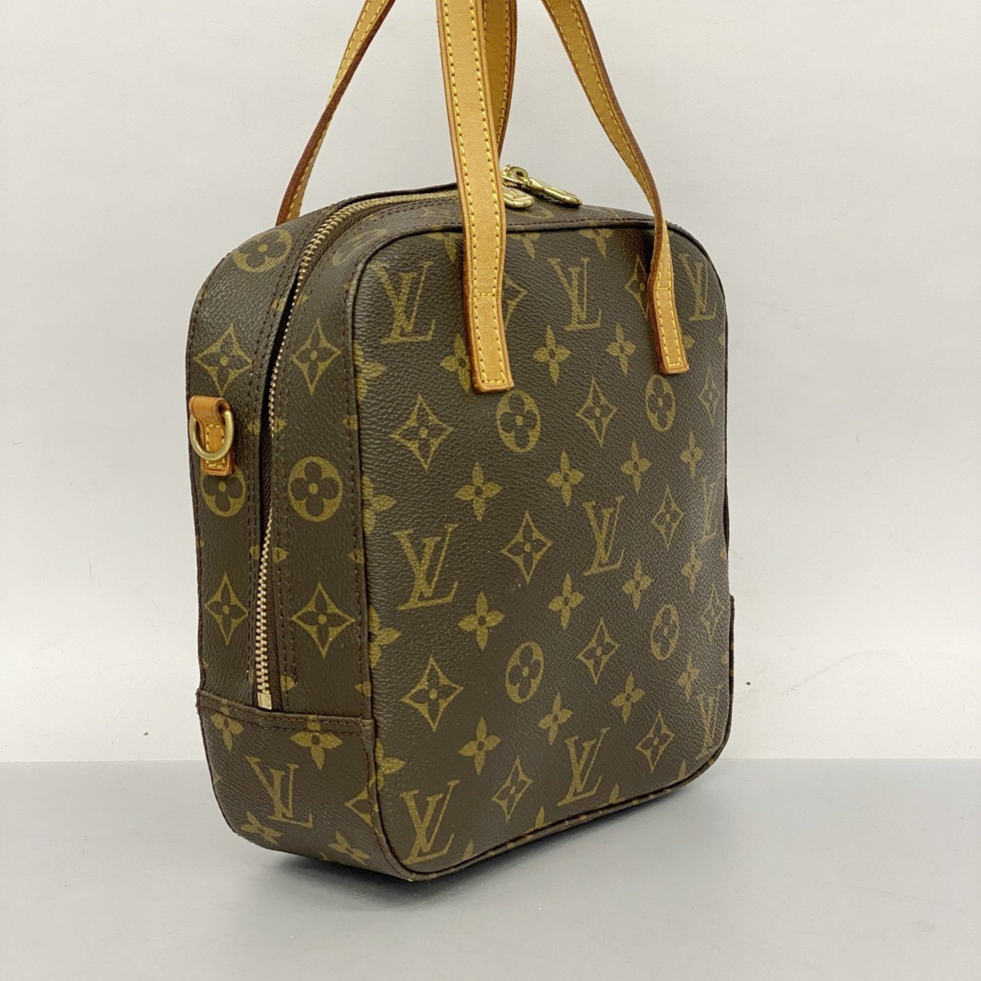 Louis Vuitton handbag Monogram Spontini M47500 brown ladies