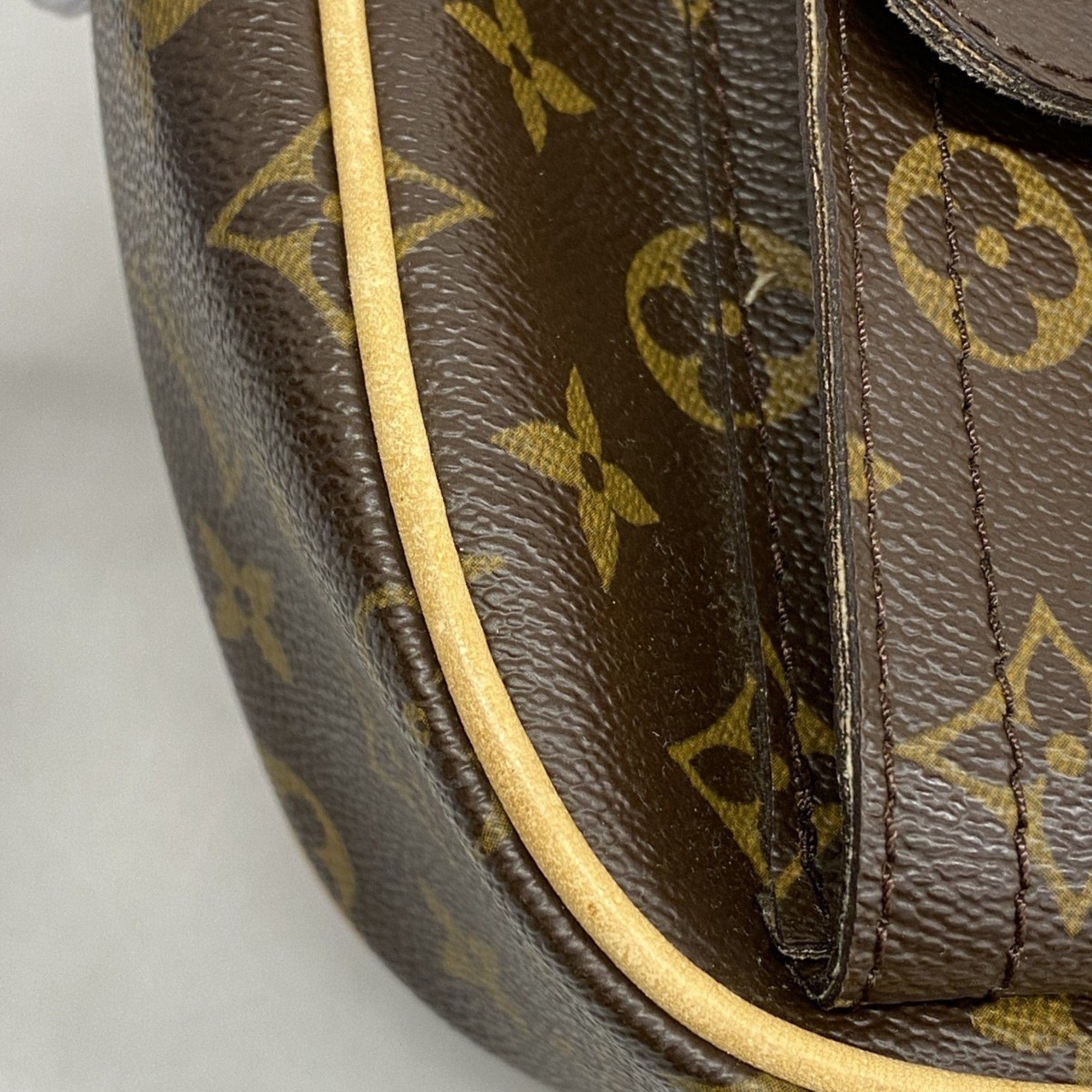 Louis Vuitton Shoulder Bag Monogram Hudson GM M40045 Brown Ladies