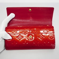 Louis Vuitton Long Wallet Vernis Portefeuille Sarah M93530 Pomme d'Amour Ladies