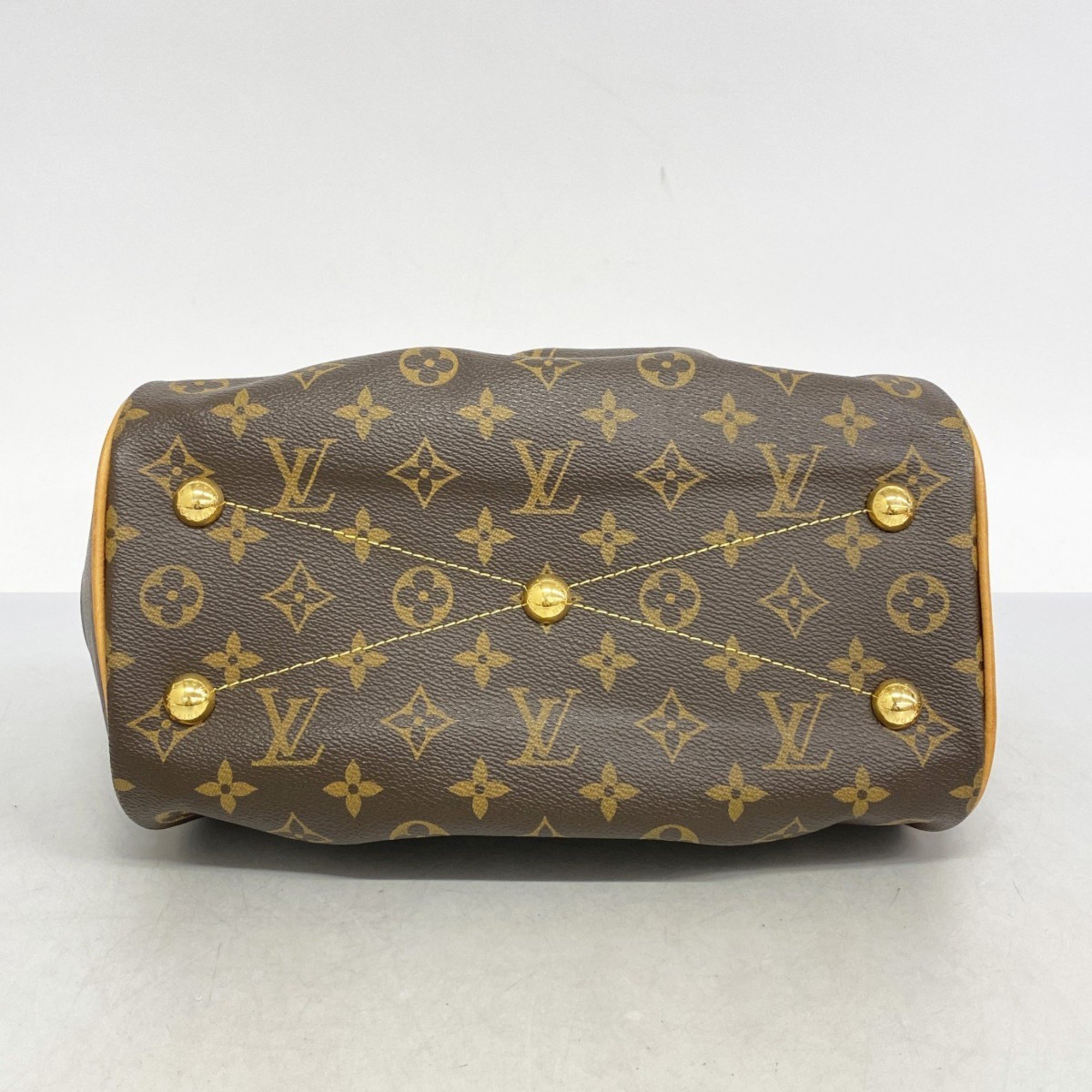 Louis Vuitton Handbag Monogram Tivoli PM M40143 Brown Ladies