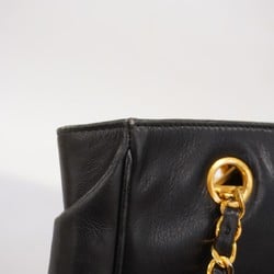 Chanel Shoulder Bag Matelasse Lambskin Black Women's