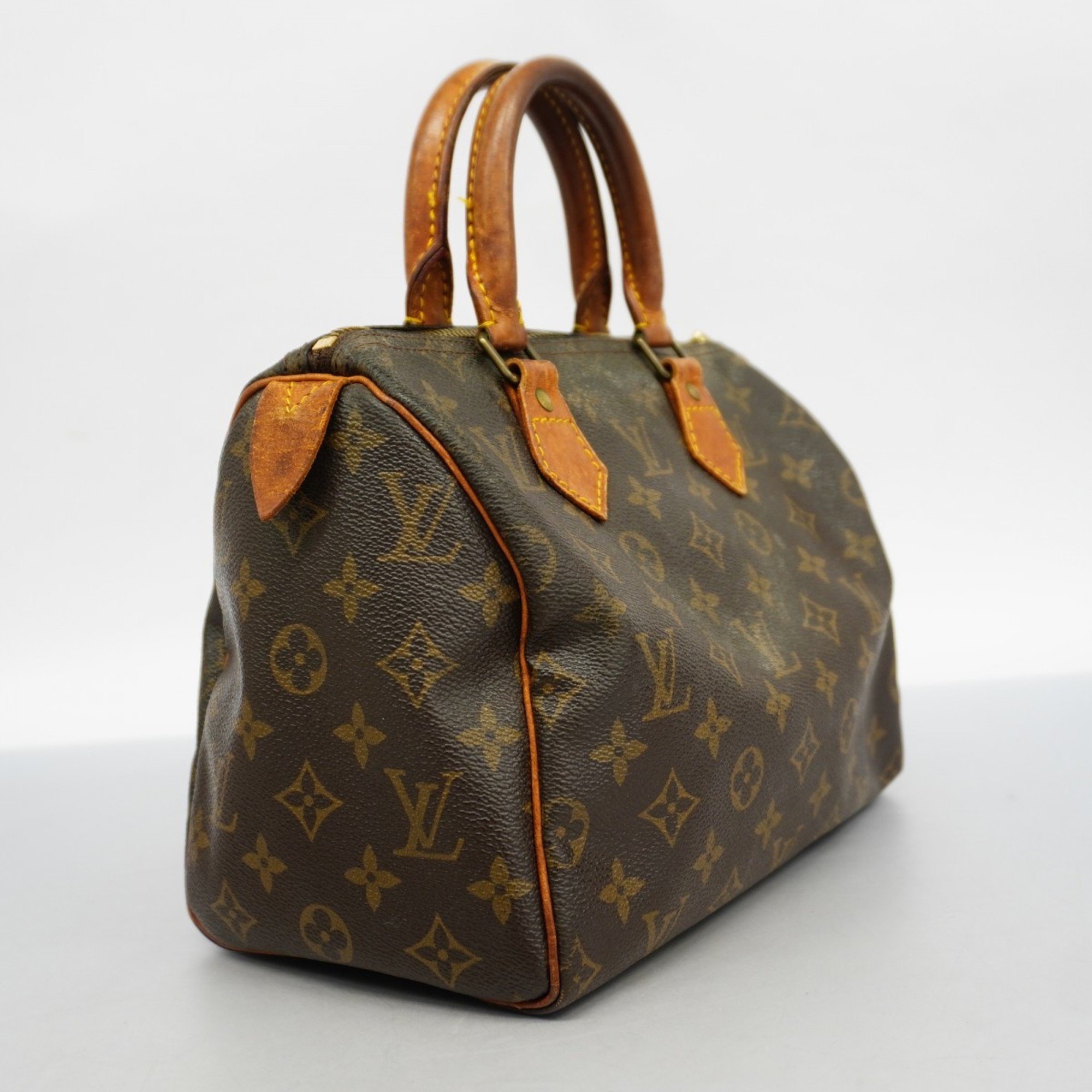 Louis Vuitton Handbag Monogram Speedy 25 M41109 Brown Ladies