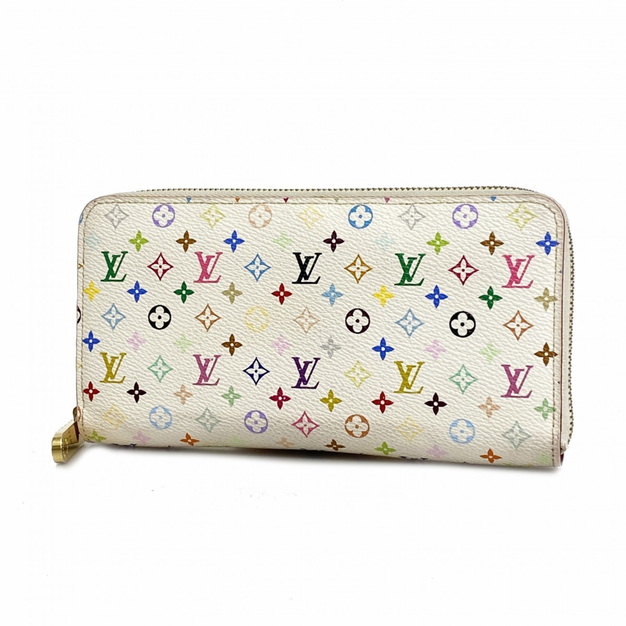 Louis Vuitton Long Wallet Monogram Multicolor Zippy M60242 Bron Fig Ladies