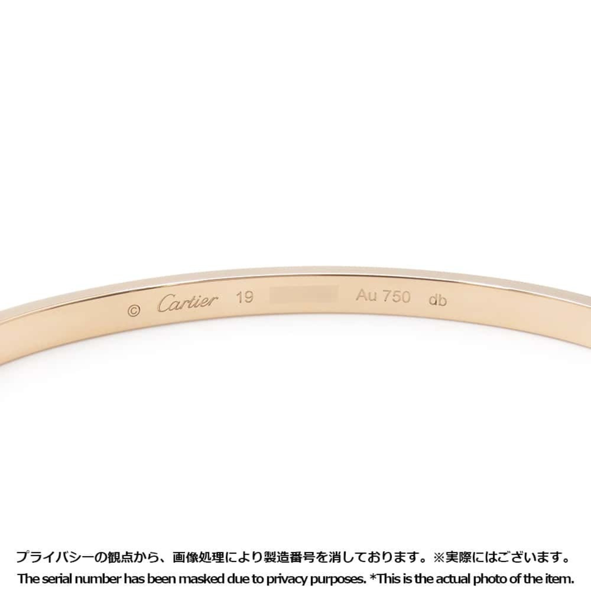 Cartier Bracelet Love SM K18PG Pink Gold Size 19 B6047319 LOVE Bangle