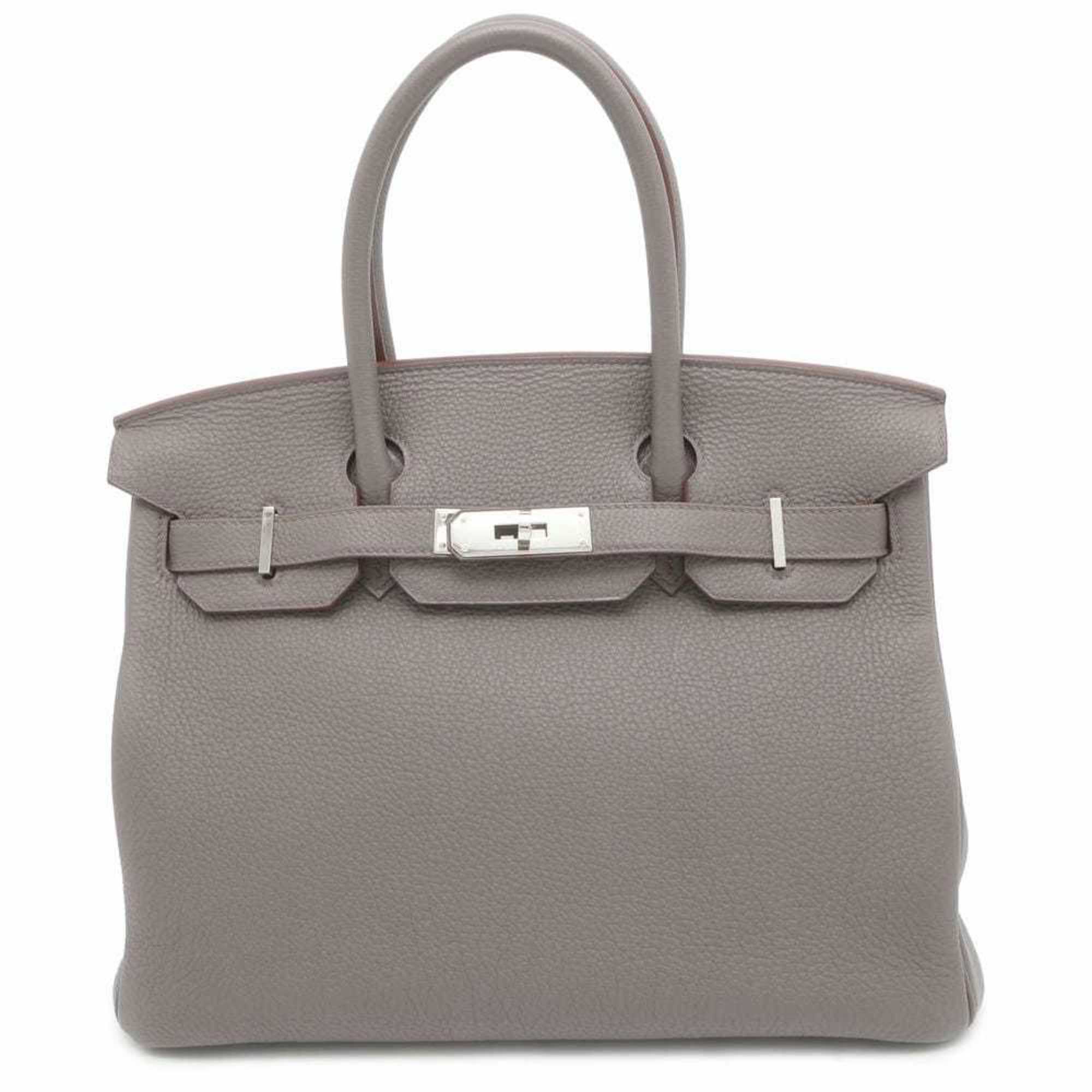 Hermes Birkin 30 Etain Togo T stamp HERMES handbag