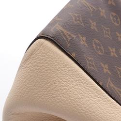 Louis Vuitton Fold Tote PM Bag Coated Canvas Leather Monogram Women's Brown Multicolor M45389