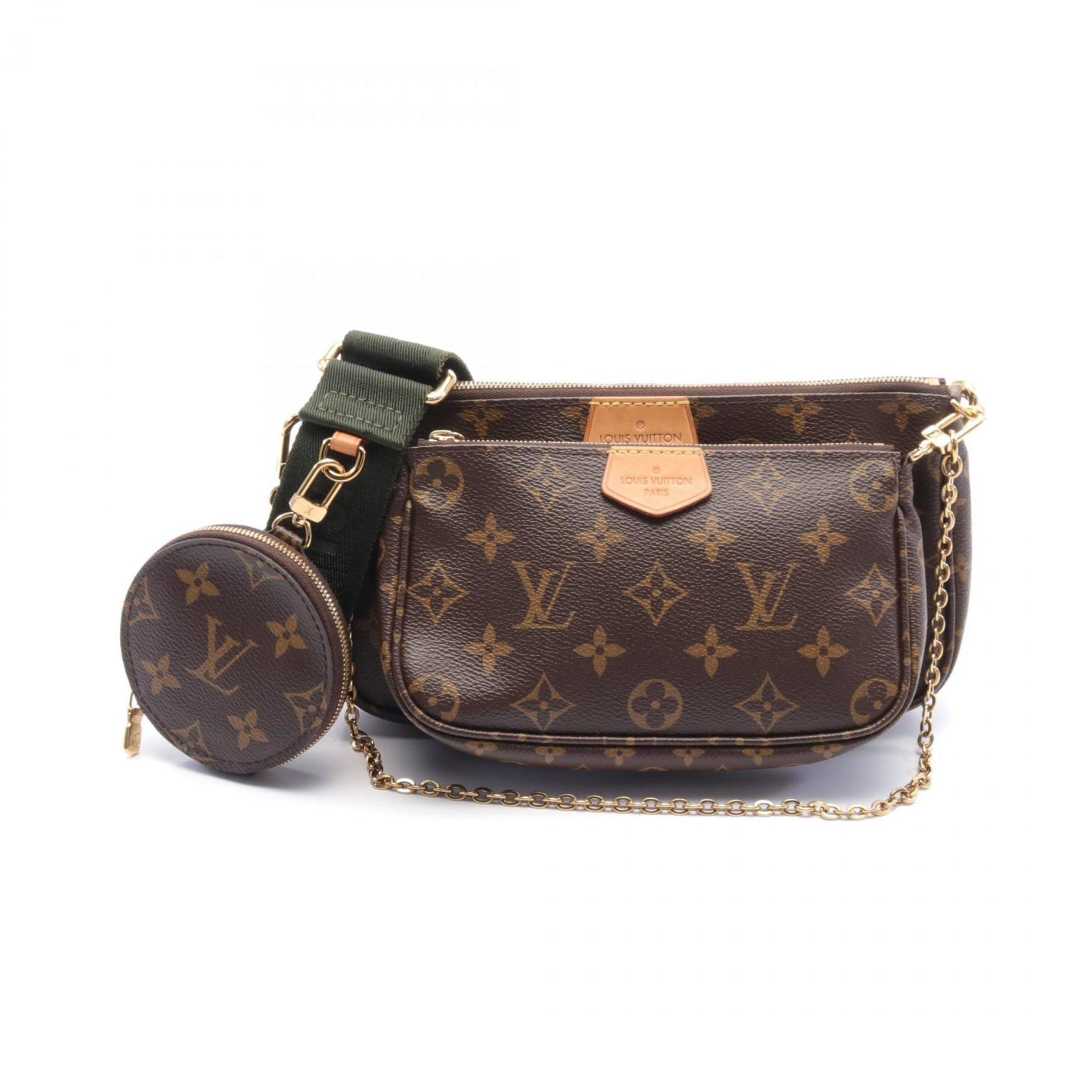 Louis Vuitton LOUIS VUITTON Multi Pochette Accessoires Shoulder Bag Coated Canvas Monogram Women's Brown Khaki M44813