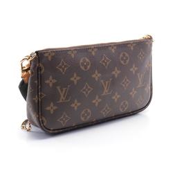 Louis Vuitton LOUIS VUITTON Multi Pochette Accessoires Shoulder Bag Coated Canvas Monogram Women's Brown Khaki M44813