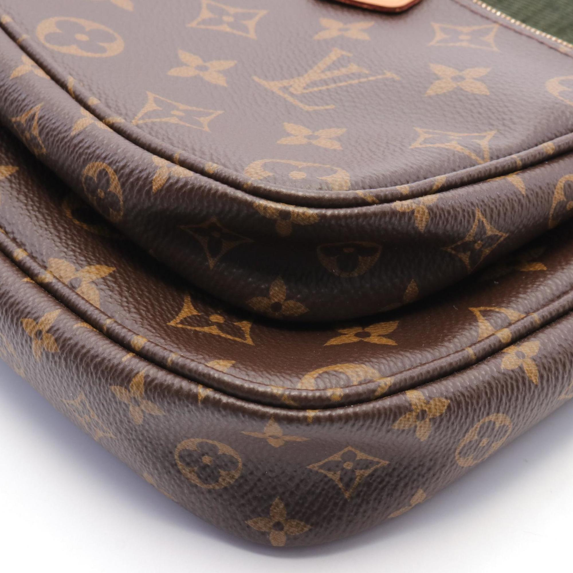 Louis Vuitton LOUIS VUITTON Multi Pochette Accessoires Shoulder Bag Coated Canvas Monogram Women's Brown Khaki M44813