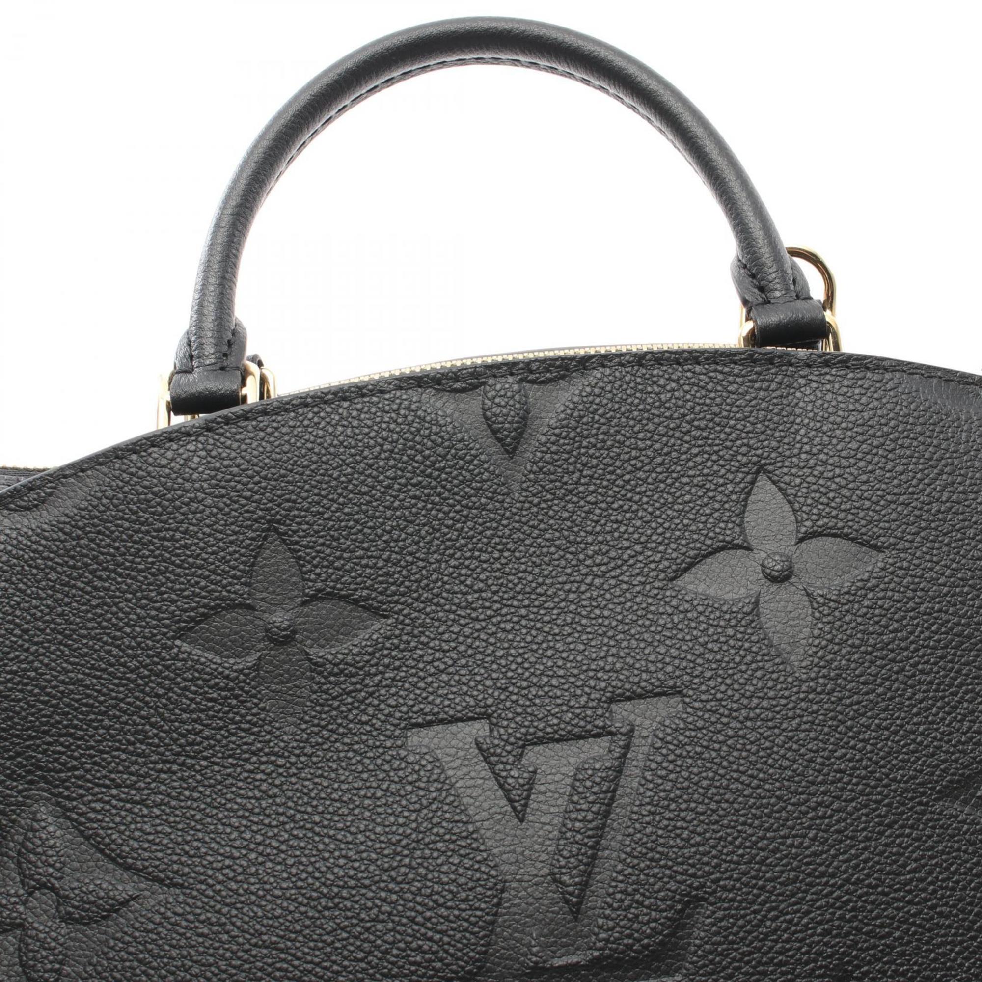 LOUIS VUITTON Petit Palais PM Handbag Bag Leather Monogram Empreinte Women's Black M58916