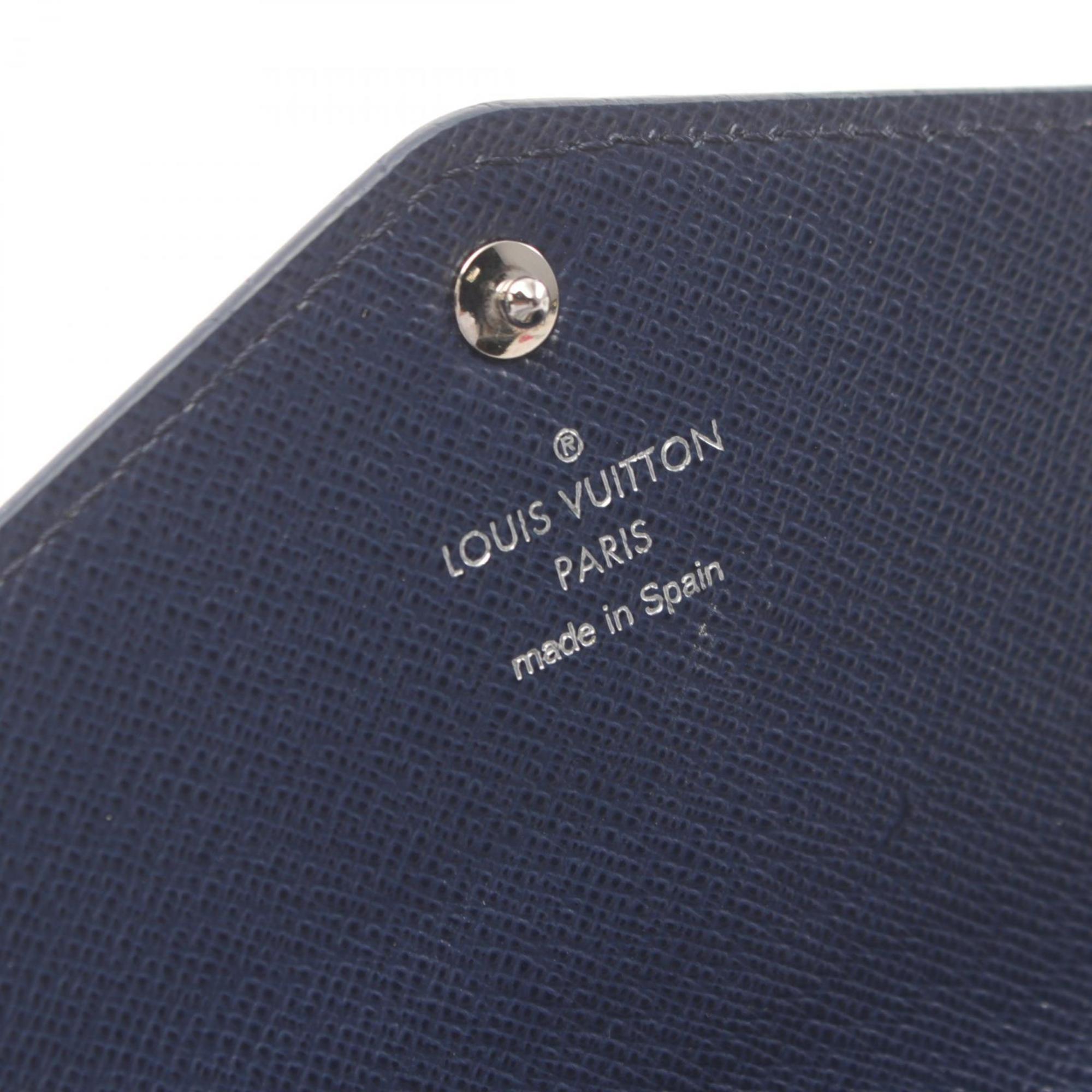 Louis Vuitton LOUIS VUITTON Portefeuille Sarah Epi Indigo Blue Bi-fold Long Wallet Leather Women's Navy M60585