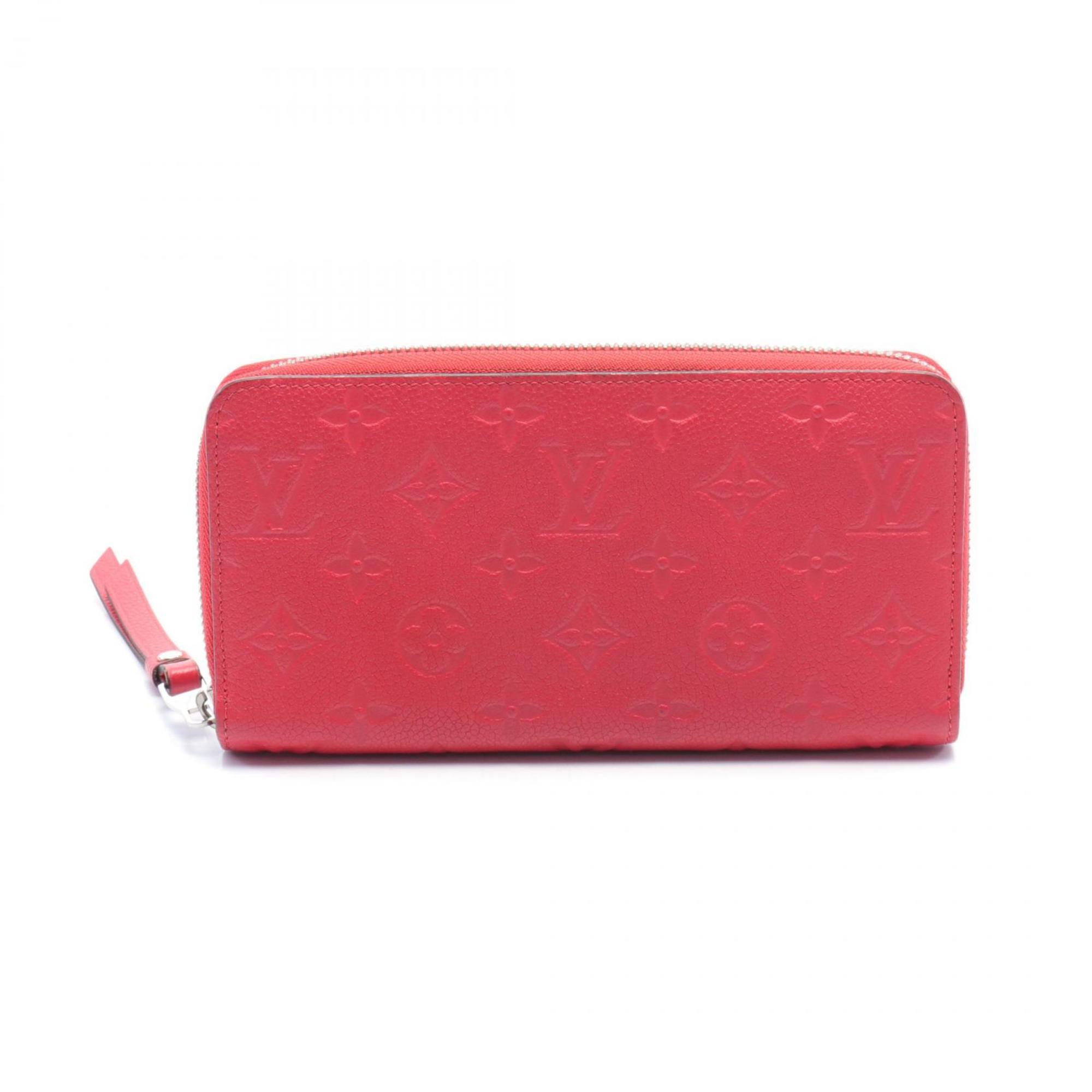 Louis Vuitton LOUIS VUITTON Zippy Wallet Round Long Leather Monogram Empreinte Women's Pink M60942