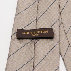 LOUIS VUITTON Micro Damier Necktie Clothing Silk Men's Beige Grey