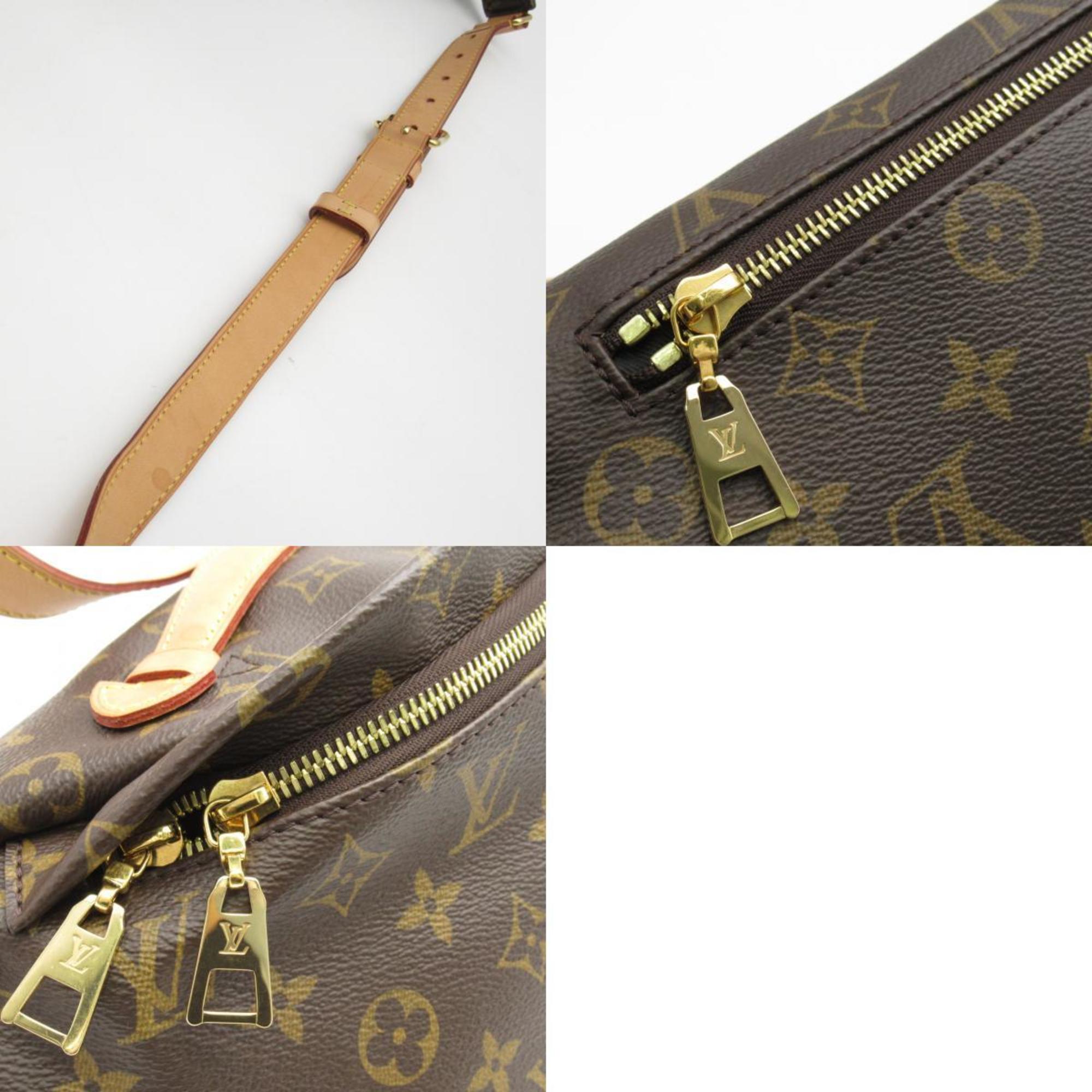 Louis Vuitton LOUIS VUITTON Bum Bag Shoulder Coated Canvas Monogram Men's Black M43644