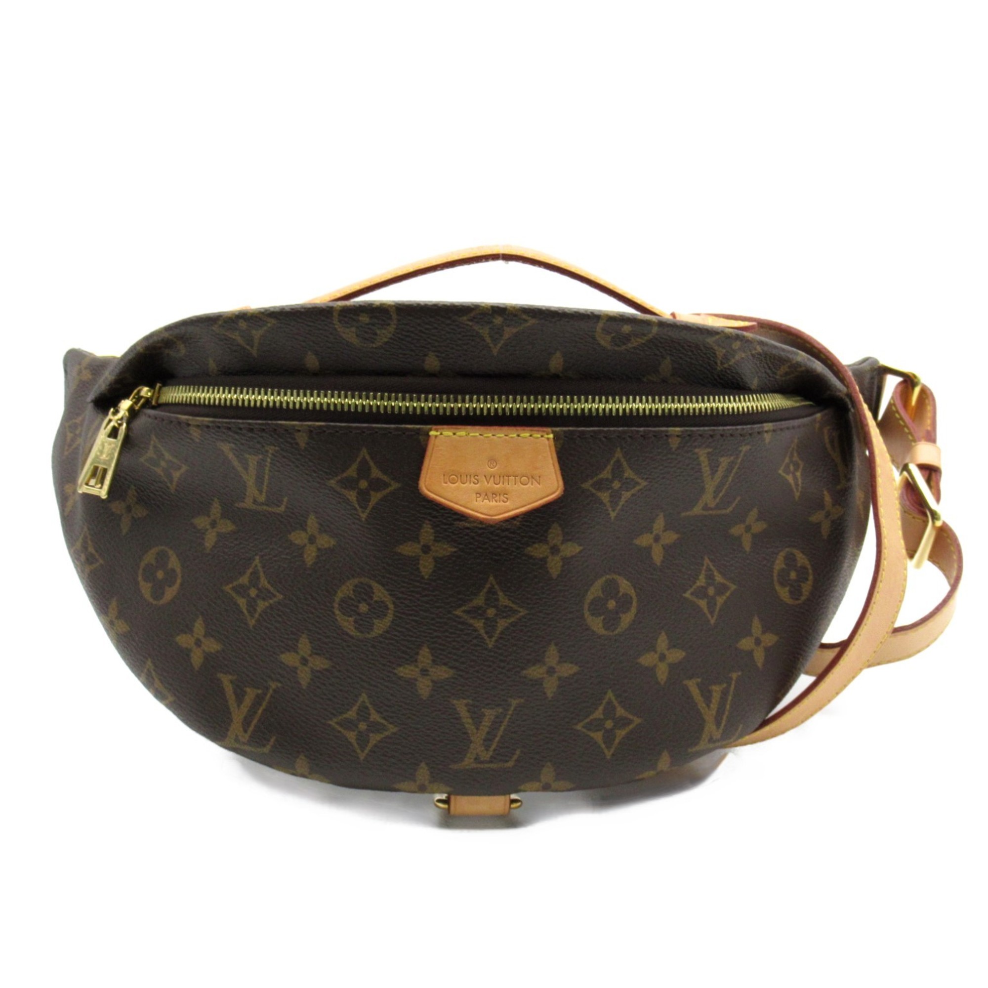 Louis Vuitton LOUIS VUITTON Bum Bag Shoulder Coated Canvas Monogram Men's Black M43644