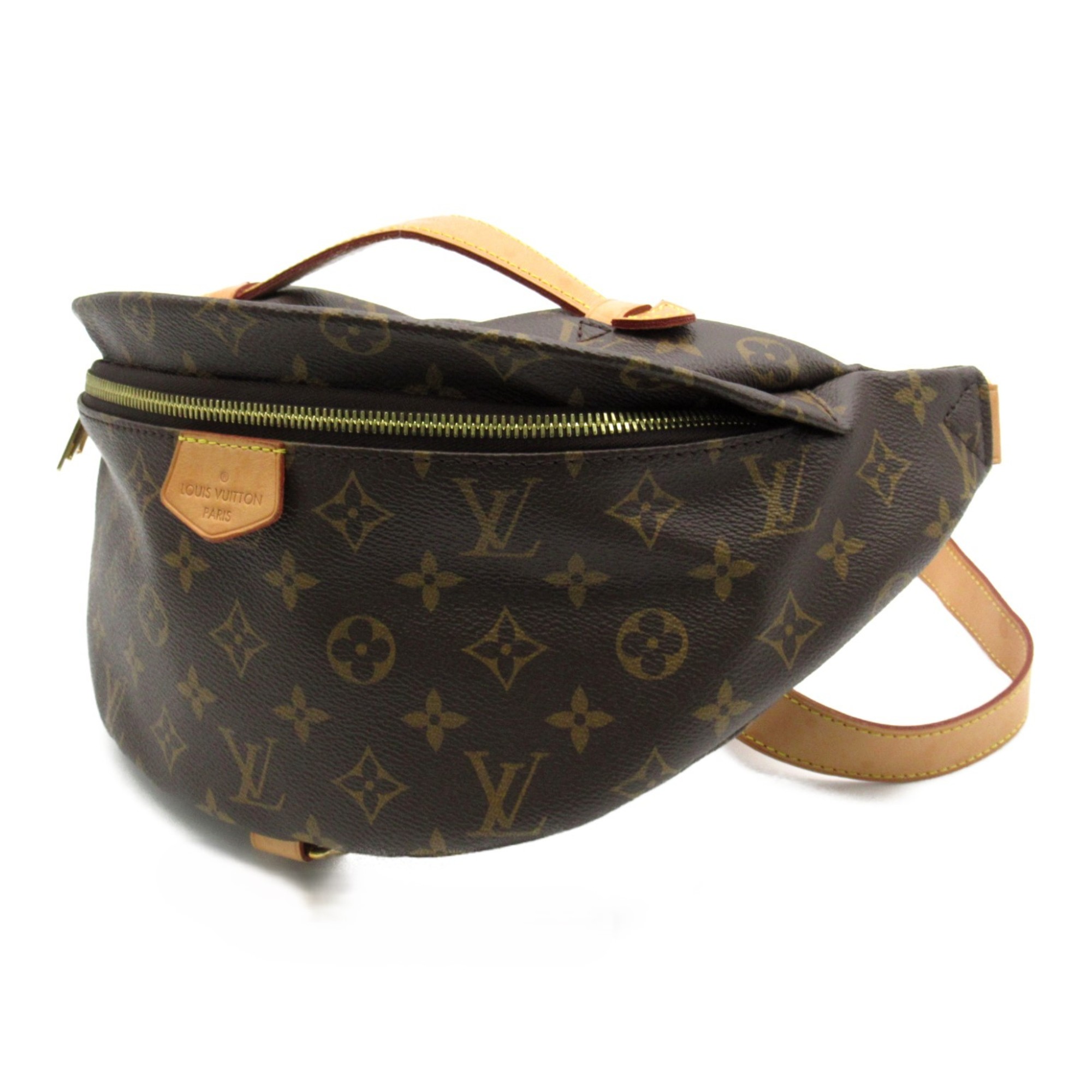 Louis Vuitton LOUIS VUITTON Bum Bag Shoulder Coated Canvas Monogram Men's Black M43644