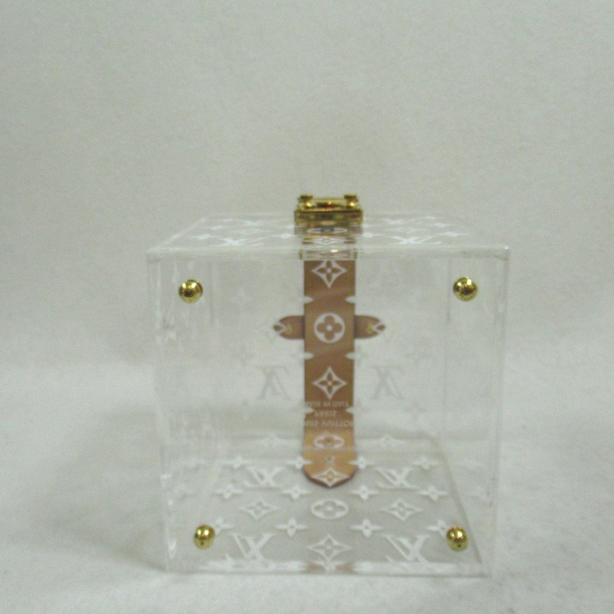 Louis Vuitton LOUIS VUITTON Boite Scott Cube Plastic Men's Women's Clear GI0481